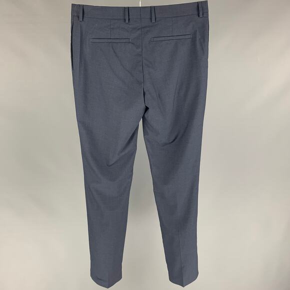 THE KOOPLES Size 32 Blue Wool Zip Fly Dress Pants - Picture 2 of 6